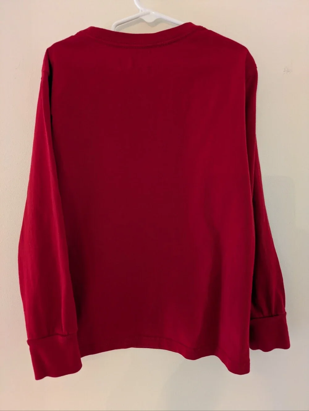 Ralph Lauren Red Polo Bear Graphic Long Sleeve Holiday Shirt ~ Sz 8
